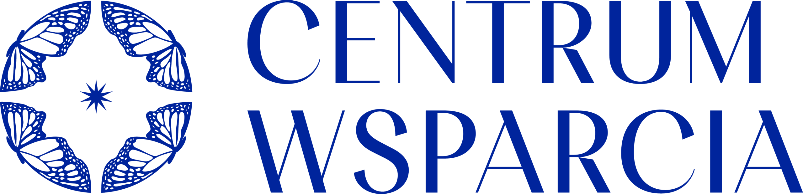 CENTRUM WSPARCIA LOGO POZIOM KOLOR NIEBIESKIE